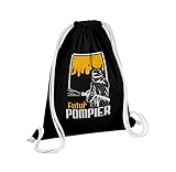 100% coton Fabulous Sac de Gym en Coton Noir Futur Pompier Métier Avenir Héros 12 Litres