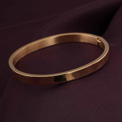 Image of PALMONAS Plain Stackable Bangle Bracelet for Women - Gift for Girls & Women | Waterproof & Anti-Tarnish Bangle Bracelet