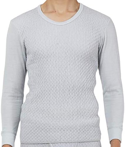 ひだまり紳士用長袖U首シャツ ひだまり 極 紳士用 長袖U首 KWS 胸囲 82-112cm P15倍 日本製 健