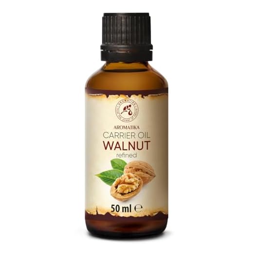 Walnut Oil Refined 1.7 oz - 50ml - Juglans Regia Seed Oil - USA - 100% Pure & Natural - Cold Pressed - Intensive for Face Care - Body - Hair - Skin - Nails - Hands - Good w/Essential Oil