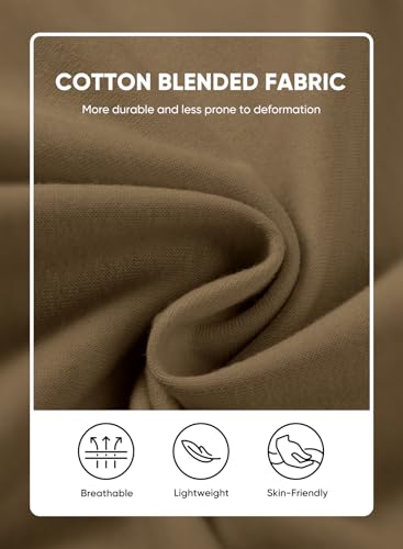 JMIERR Mens Gym Shorts Cotton 7" Running Comfy Workout Shorts Zipper Pocket Sweat Shorts3