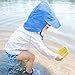 i play. Baby Flap Sun Protection Swim Hat, Light Blue, 0-6 Months