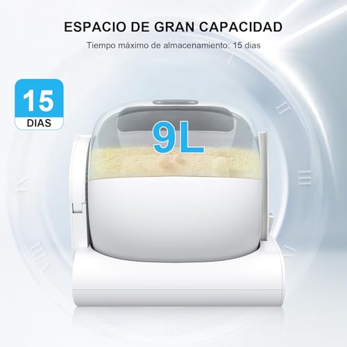 INTELOCO Arenero para Gato Autolimpiable, Inteligente Arenero automatico Gatos Caja dearena Extragrande de 65L+9L Cuenta con esterilización, Control de aplicación - Imagen 3