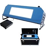 piudoiliy Industrial LED Film Viewer, Ndt Non-Destructive Testing Film Viewer, Stepless Dimming, with Foot Switch, Window Size 220×70Mm