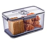 Panera con domo deslizante baja a un tremendo precio + 3 meses sin intereses U Chef Panera Hermética, Panera para Guardar Pan, Recipiente para Pan, Contenedor de Almacenamiento de Pan con Tapa,...