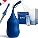 DOCXEN Poire à Lavement Intime Anus ANTI RETOUR - Kit Lavement Intestinal ✮GARANTIE À VIE✮ Poire Lavement Rectale Adulte 310ML - Poire de Lavement Intime Anus Douche, Douches Anale et Vaginale + Sac