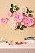 MEJOY Large Paper Flower Decorations for Wall - White Pink Paper Flowers Wall Decor - Crepe Paper Flowers for Wedding Backdrop,Nursery Wall Decor, Birthday Party Backdrop Decor, Set/6