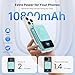 Magnetic Portable Charger 10800mAh with Built-in Cables,Qi2 Certified 15W Wireless Power Bank for Magsafe,30W PD Fast charging USB-C Travel Essential Battery Pack for iPhone 17/16/15/14/13/12- Green