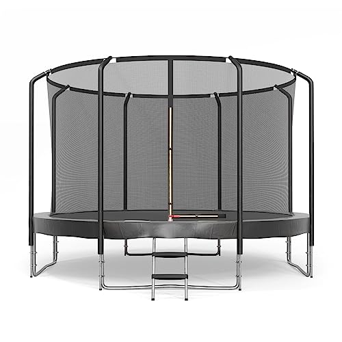 Trampoline avec filet JUMP4FUN 244 cm capacité 75 kg de couleur noire