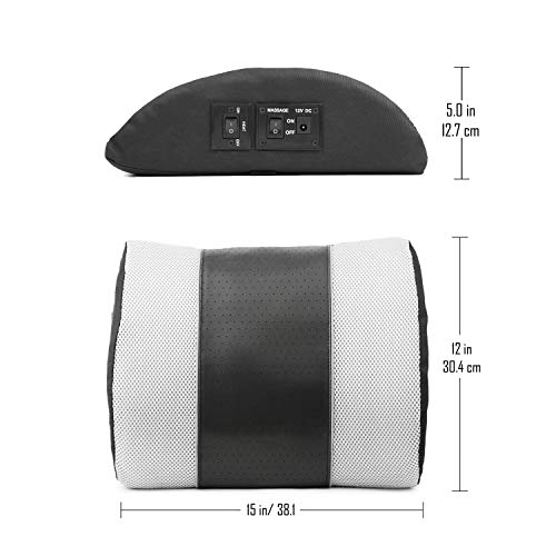 Wagan IN2514 Heated Massage Lumbar Cushion
