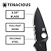 Spyderco Tenacious Folding Pocket Knife with 3.3