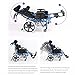 PA-DABAOO Wheelchair for Children and Adults with Cerebral Palsy, Foldable Aluminum Wheelchair, Lightweight Reclining Wheelchair, Adjustable Headrest/Sitting Position/Armrest Height,B