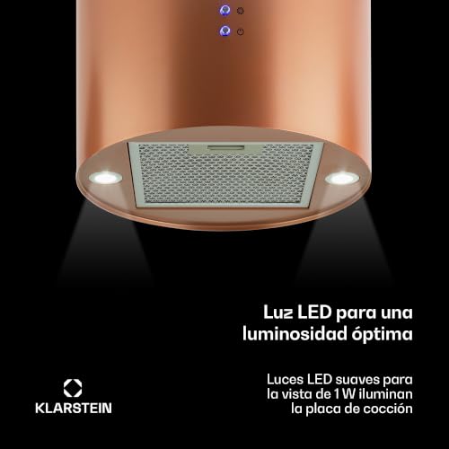 Miniatura 5 de Klarstein Campana Isla Cocina, Extractor Para Islas, Campana Isla Techo Flujo Aire 558m H, Campana Extractora Isla Diseño Candelabro, Extractor Humos Cocina Con Filtros De Carbón Activo