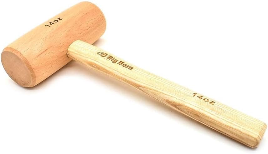 Big Horn 26020 14 Oz Beechwood Woodworking Wooden Mallet