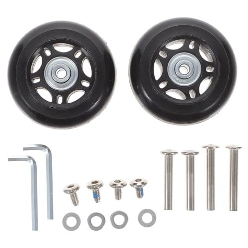 COLLBATH スーツケース交換用キャスター 静音ラバー車輪 耐摩耗性 耐荷重行