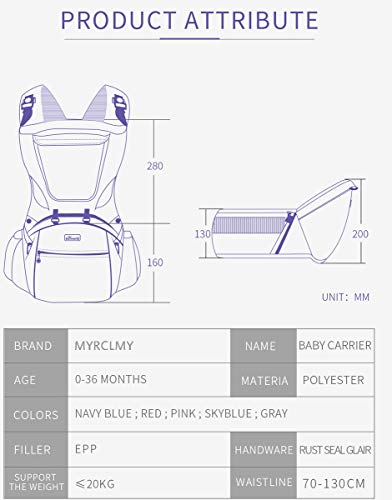 MYRCLMY Marsupio Appena Nato al Bambino con Hip