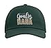 Ice Hockey Goalie Nana of A Hockey Keeper Nana Leopard Adjustable Printed Baseball Hat, Dark Green