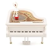 MAYMII Mechanical Classical Ballerina Girl on The Piano Music Box