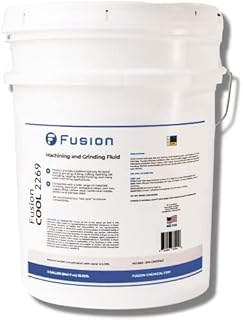 Machining and Grinding Fluid | Cutting Oil for Drilling Metal | Fusion Cool 2269 | Semisynthetic Microemulsion Coolant | Extended Life (5 Gallon Pail)