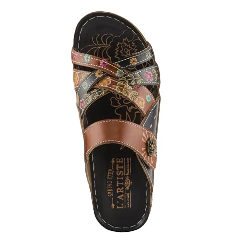 L'Artiste by Spring Step Women's Style Leigh Leather Slide Sandal3