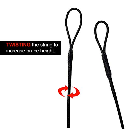 Southland Archery Supply Sas B-55 Dacron Replacement Traditional Recurve Bow String - Made In Usa (Amo 62 In (Actual 58 In), 14 Strands (Bows Upto 50 Lbs)) #TOP4