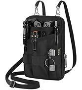 Likesing Pocket Organizer with Removable Strap, EDC Belt Organizer with 6 Pockets and 3 Slots, Sm...