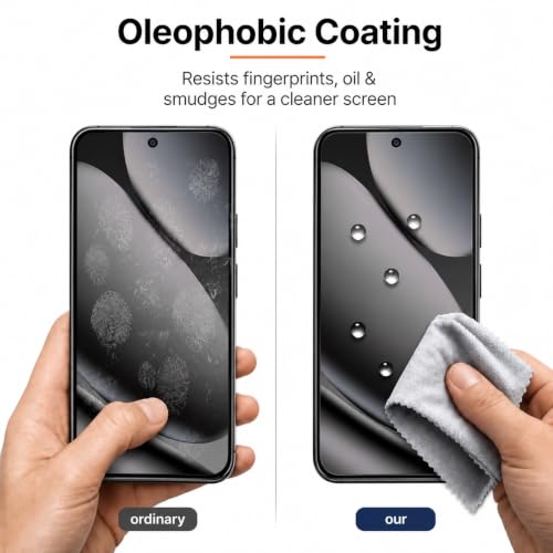 Image of Tempered Glass for Google Pixel 10 Pro XL and Pixel 9 Pro XL | Ultrasonic Fingerprint Compatible | 9H Hardness | Edge-to-Edge Case Friendly Fit | HD Clear Bubble-Free Screen Protector