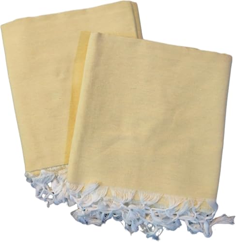 Image of Cotton Bedsheet for Single Bed, 60 x 90 inch, Pure Cotton, Breathable Fabric Yellow (1, Yellow-Single-Peice)