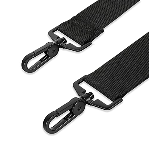 Shoulder Strap, 52" Universal Replacement Laptop Shoulder Strap Luggage Duffel Bag Strap Adjustable Comfortable Belt With Metal Hooks For Briefcase Computer Messenger Bag Laptop Notebook Case,Black #TOP3