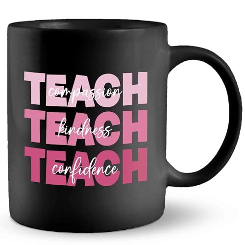 Taza cerámica rosa para profesores con diseño moderno miniatura 1