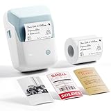 【Imprimante Facile à utiliser】: étiqueteuse thermique sans encre pour vous faire économiser de l'argent. Connexion Bluetooth avec votre téléphone et votre PC (veuillez télécharger l'application NIIMBOT sur votre ordinateur). Vous pouvez imprimer n'importe où et n'importe quand. Non compatible avec les tablettes