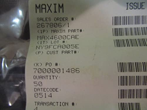 MAX4600CAE Maxim IC Switch Dual SPST 16SSOP