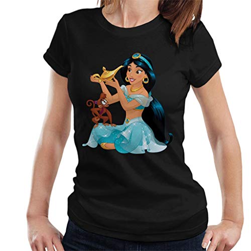 Preisvergleich Produktbild Disney Aladdin Princess Jasmine Holding Magical Lamp Women's T-Shirt