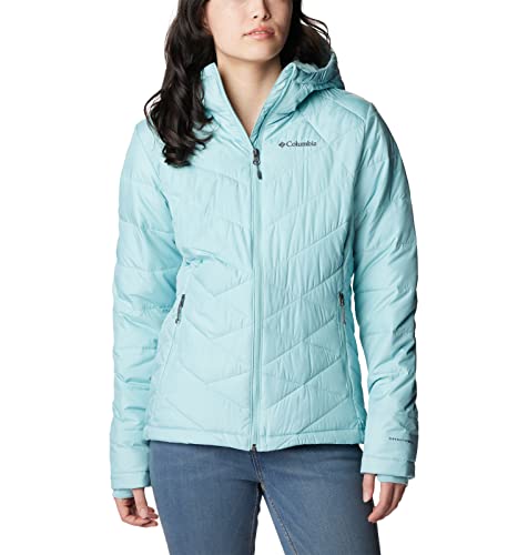 Image of Columbia Women's Omni-Heat Reflective Heavenly Hooded Hiking & Trekking Down Standard Length Jacket