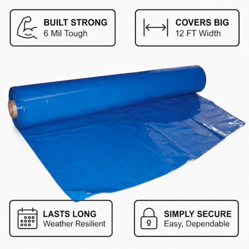 Image of Dr. Shrink 12' x 175' 6 Mil, Blue Shrink Wrap DS-126175B