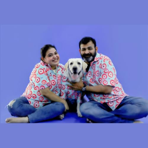 Image of Ezra Polyester Blend Dog Shirt - Pink Lucky, 2X-Large | Lightweight & Breathable Outfit for Dogs | Stylish & Comfortable Pet Clothing and Outings