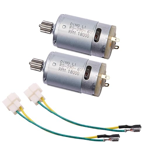 2PCS 6V390 18000RPM Electric Motor RS390 6V Motor Drive Engine Accessory for Kids Ride On Cars Children Ride on Toys Replacement Parts