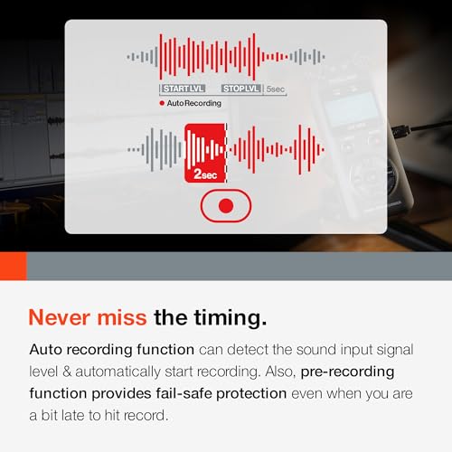 Tascam DR-07X Gravador portátil de áudio digital estéreo e interface de áudio USB, Pro Field, AV, mú