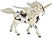 Papo Black and White Unicorn Pegasus Playset