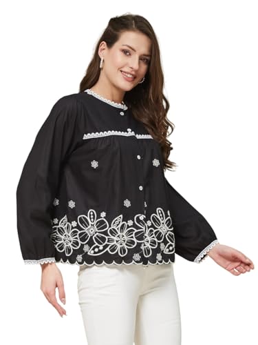 Image of J TURRITOPSIS Women's Cotton Peplum Casual Shirt