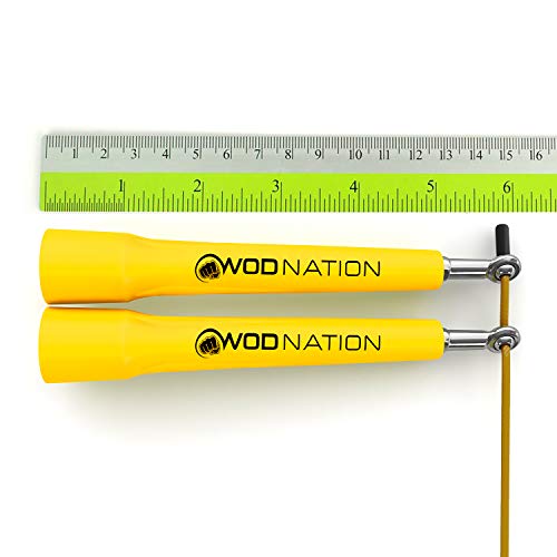Wod Nation Speed Jump Rope - Blazing Fast Jumping Ropes - Endurance Workout Forcrossfit, Boxing, Mma, Martial Arts Or Just Staying Fit - Adjustable For Men, Women And Children #TOP2