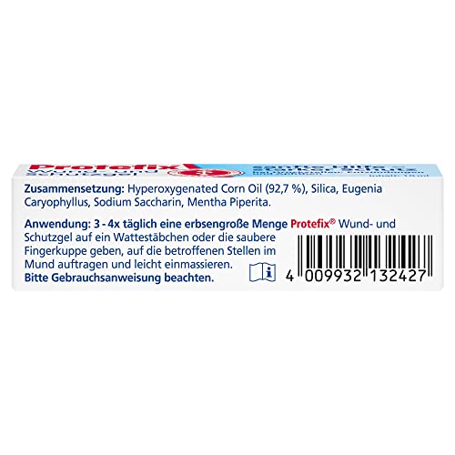 Protefix Wund & Schutz Gel – Sanfte Hilfe bei Druckstellen von Prothesen oder Zahnspangen – 10 ml Gel