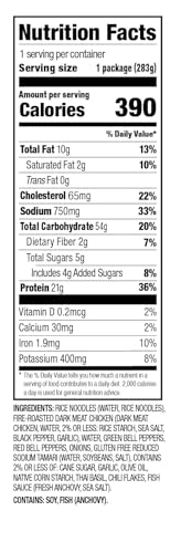 Saffron Road Frozen Drunken Noodles with Chicken – High Protein, Seed Oil Free, Chickens Raised with no Antibiotics, No Artificial Ingredients, Gluten Free - 10 Ounce - Image 3