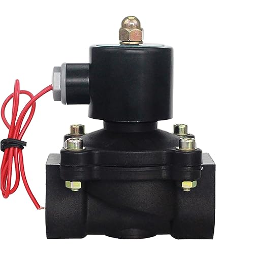 UIAMIINA Válvula Solenoide motorizada de plástico DN8-DN50 DN8 Normalmente Cerrada AC220V DC24V DC12V for Agua Aceite Aire(Ac220v,DN40)