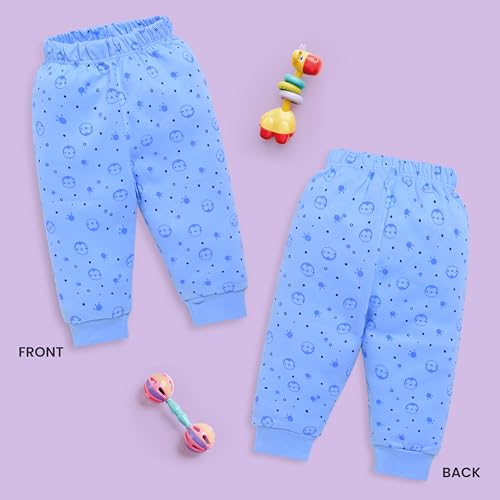 Image of LuvLap Baby Boys & Girls 100% Cotton Pyjama Sets, Pack Of 4