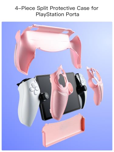 Image of Thin Fit Designed for PlayStation Portal Case, Full Protective PS5 -Pink