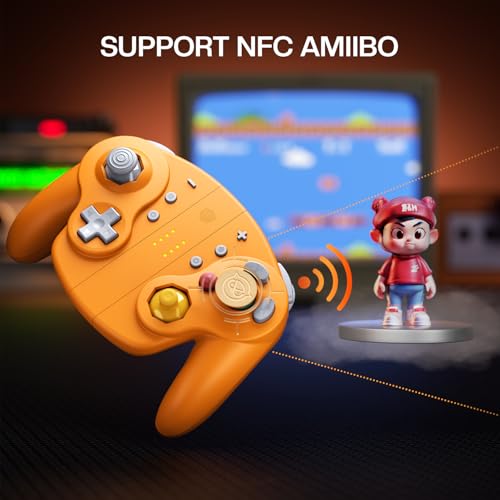 Image of NYXI Wizard 2 Wireless Switch Controller, TMR Hall Joystick Wireless Controller, NFC, Adjustable Triggers, Programmable Buttons, 6-Axis Gyro, HD Rumble for Switch /NGC /PC
