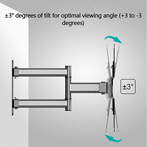 Supporto Tv Parete,Staffa Tv tv Montare a parete for la maggior parte 26-50 pollici con girevole estendere 400mm tv La staffa adatta a TV fino a 88 libbre