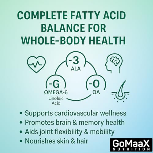 Image of nutrition flaxseed oil vegan omega 3 6 9, flaxseed oil capsules 1000mg per serving, (60 N), omega 3 capsules Good For Heart, Brain, Eye, Skin, Muscles, Bone & Joint Support - Veg 60 Capsules.