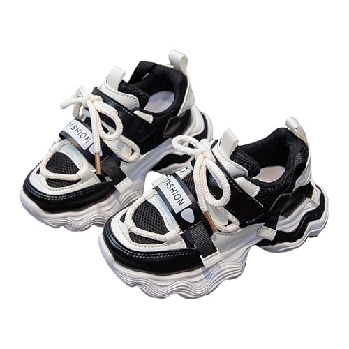 IWIHMIV Girls' Sneakers Toddler Walking Shoes Boys Sneakers Tennis Running Shoes Lace-up Lightweight Breathable Walking Shoes2